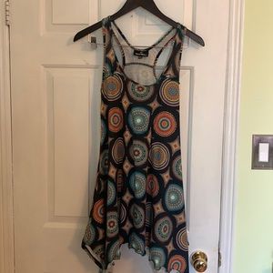 Fun multi colour tunic tank